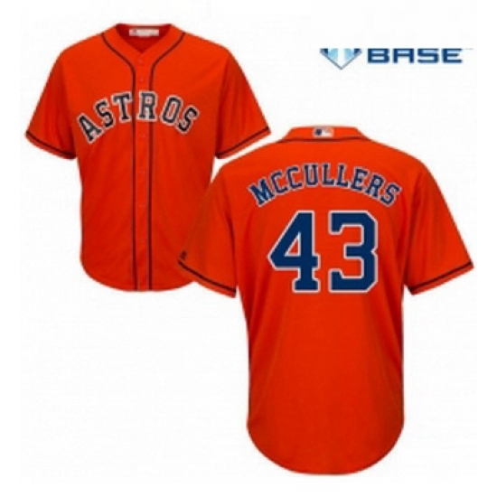 Youth Majestic Houston Astros 43 Lance McCullers Replica Orange Alternate Cool Base MLB Jersey Youth Majestic Houston Astros 43 Lance McCullers Replica Orange Alternate Cool Base MLB Jersey