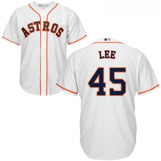 Youth Majestic Houston Astros 45 Carlos Lee Authentic White Home Cool Base MLB Jersey Youth Majestic Houston Astros 45 Carlos Lee Authentic White Home Cool Base MLB Jersey