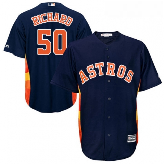 Youth Majestic Houston Astros 50 JR Richard Authentic Navy Blue Alternate Cool Base MLB Jersey Youth Majestic Houston Astros 50 JR Richard Authentic Navy Blue Alternate Cool Base MLB Jersey