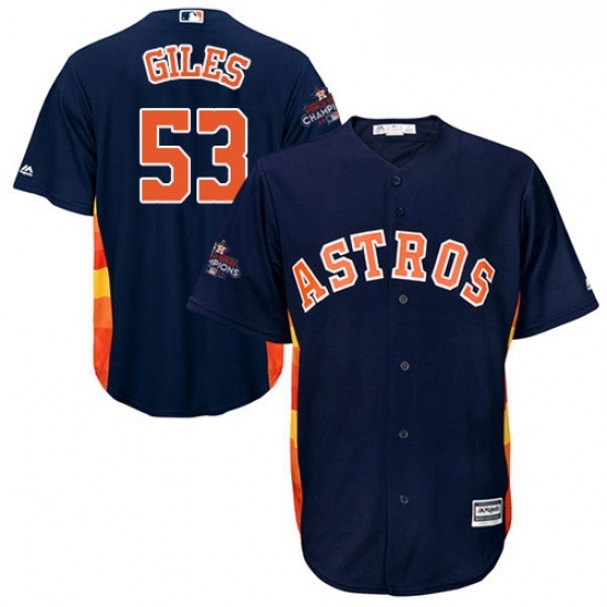 Youth Majestic Houston Astros 53 Ken Giles Authentic Navy Blue Alternate 2017 World Series Champions Cool Base MLB Jersey Youth Majestic Houston Astros 53 Ken Giles Authentic Navy Blue Alternate 2017 World Series Champions Cool Base MLB Jersey