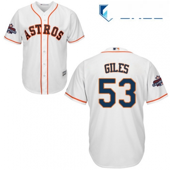 Youth Majestic Houston Astros 53 Ken Giles Authentic White Home 2017 World Series Champions Cool Base MLB Jersey Youth Majestic Houston Astros 53 Ken Giles Authentic White Home 2017 World Series Champions Cool Base MLB Jersey