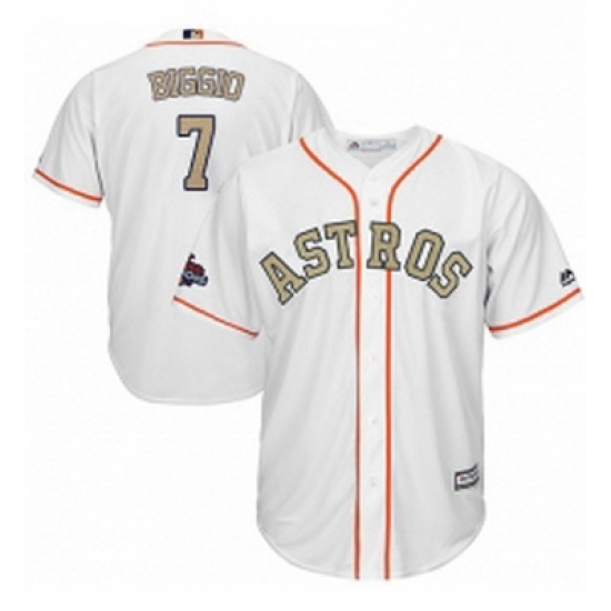 Youth Majestic Houston Astros 7 Craig Biggio Authentic White 2018 Gold Program Cool Base MLB Jersey Youth Majestic Houston Astros 7 Craig Biggio Authentic White 2018 Gold Program Cool Base MLB Jersey
