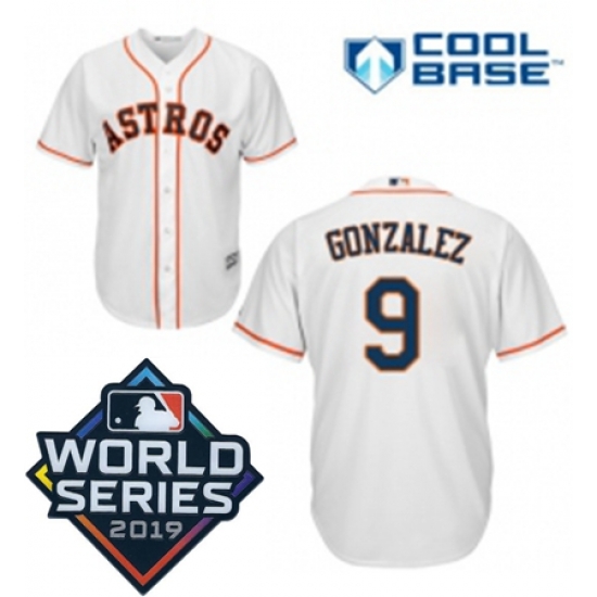 Youth Majestic Houston Astros 9 Marwin Gonzalez White Home Cool Base Sitched 2019 World Series Patch jersey Youth Majestic Houston Astros 9 Marwin Gonzalez White Home Cool Base Sitched 2019 World Series Patch jersey