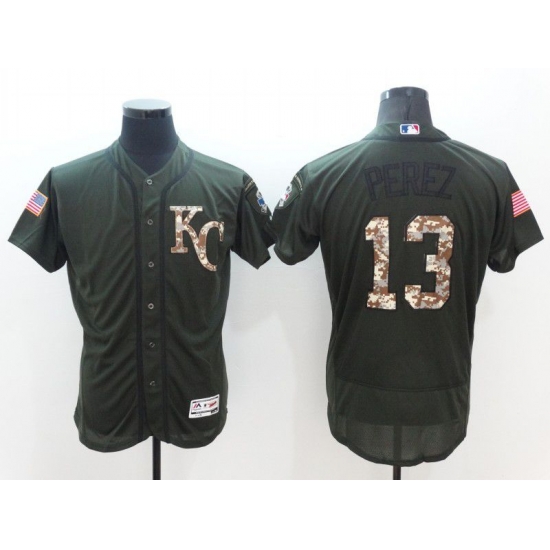Men Kansas City Royals 13 Perez Green Camo Elite 2022 MLB Jersey Men Kansas City Royals 13 Perez Green Camo Elite 2022 MLB Jersey