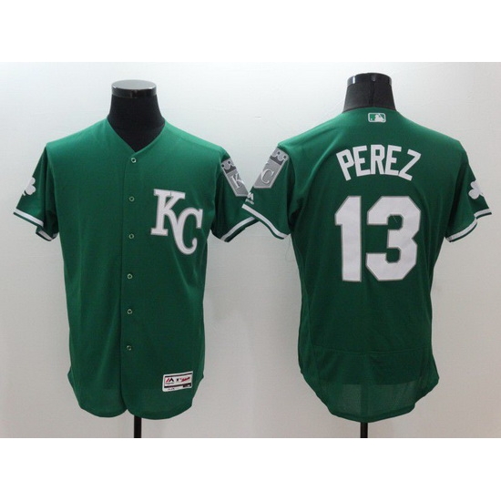 Men Kansas City Royals 13 Perez Green Elite 2021 MLB Jerseys Men Kansas City Royals 13 Perez Green Elite 2021 MLB Jerseys