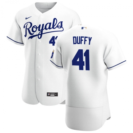 Men Kansas City Royals 41 Danny Duffy Men Nike White Home 2020 Flex Base Player MLB Jersey Men Kansas City Royals 41 Danny Duffy Men Nike White Home 2020 Flex Base Player MLB Jersey