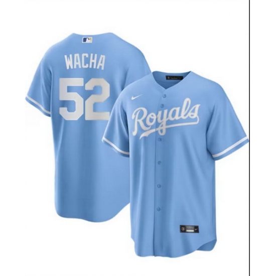 Men Kansas City Royals 52 Michael Wacha Light Blue Limited Cool Base Stitched Men Kansas City Royals 52 Michael Wacha Light Blue Limited Cool Base Stitched
