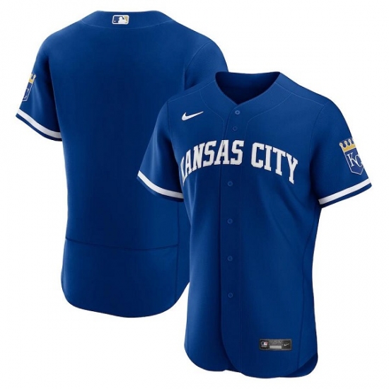 Men Kansas City Royals Blank Blue Flex Base Stitched Jersey Men Kansas City Royals Blank Blue Flex Base Stitched Jersey