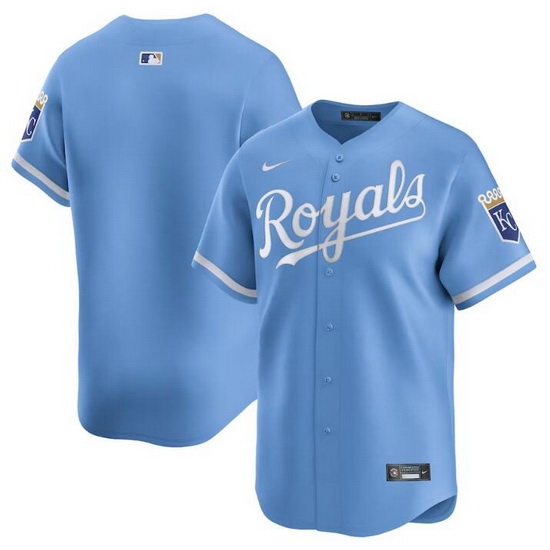 Men Kansas City Royals Blank Light Blue 2024 Alternate Limited Stitched Baseball Jersey Men Kansas City Royals Blank Light Blue 2024 Alternate Limited Stitched Baseball Jersey