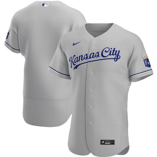 Men Kansas City Royals Men Nike Gray Road 2020 Flex Base MLB Jersey Men Kansas City Royals Men Nike Gray Road 2020 Flex Base MLB Jersey