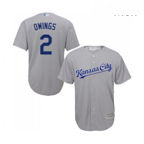Mens Kansas City Royals 2 Chris Owings Replica Grey Road Cool Base Baseball Jersey Mens Kansas City Royals 2 Chris Owings Replica Grey Road Cool Base Baseball Jersey