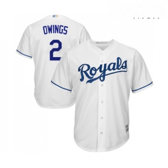 Mens Kansas City Royals 2 Chris Owings Replica White Home Cool Base Baseball Jersey Mens Kansas City Royals 2 Chris Owings Replica White Home Cool Base Baseball Jersey