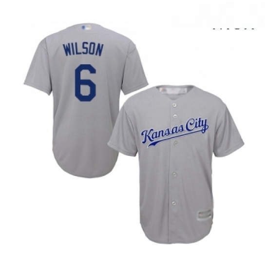 Mens Kansas City Royals 6 Willie Wilson Replica Grey Road Cool Base Baseball Jersey Mens Kansas City Royals 6 Willie Wilson Replica Grey Road Cool Base Baseball Jersey