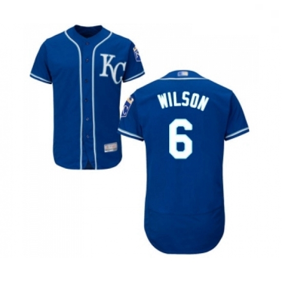 Mens Kansas City Royals 6 Willie Wilson Royal Blue Alternate Flex Base Authentic Collection Baseball Jersey Mens Kansas City Royals 6 Willie Wilson Royal Blue Alternate Flex Base Authentic Collection Baseball Jersey