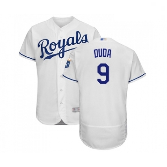 Mens Kansas City Royals 9 Lucas Duda White Flexbase Authentic Collection Baseball Jersey Mens Kansas City Royals 9 Lucas Duda White Flexbase Authentic Collection Baseball Jersey