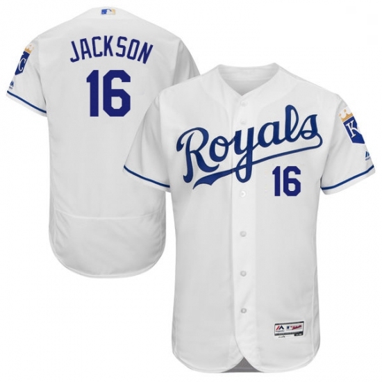 Mens Majestic Kansas City Royals 16 Bo Jackson White Flexbase Authentic Collection MLB Jersey Mens Majestic Kansas City Royals 16 Bo Jackson White Flexbase Authentic Collection MLB Jersey