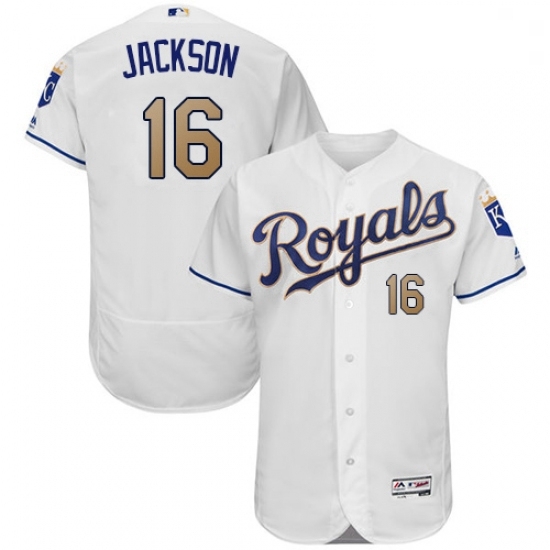 Mens Majestic Kansas City Royals 16 Bo Jackson White Home Flex Base Authentic MLB Jersey Mens Majestic Kansas City Royals 16 Bo Jackson White Home Flex Base Authentic MLB Jersey