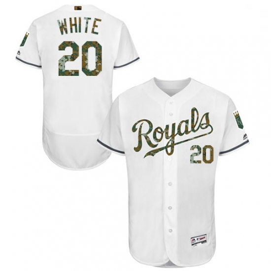 Mens Majestic Kansas City Royals 20 Frank White Authentic White 2016 Memorial Day Fashion Flex Base Jersey Mens Majestic Kansas City Royals 20 Frank White Authentic White 2016 Memorial Day Fashion Flex Base Jersey
