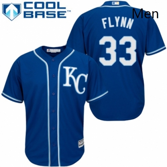 Mens Majestic Kansas City Royals 33 Brian Flynn Replica Blue Alternate 2 Cool Base MLB Jersey Mens Majestic Kansas City Royals 33 Brian Flynn Replica Blue Alternate 2 Cool Base MLB Jersey