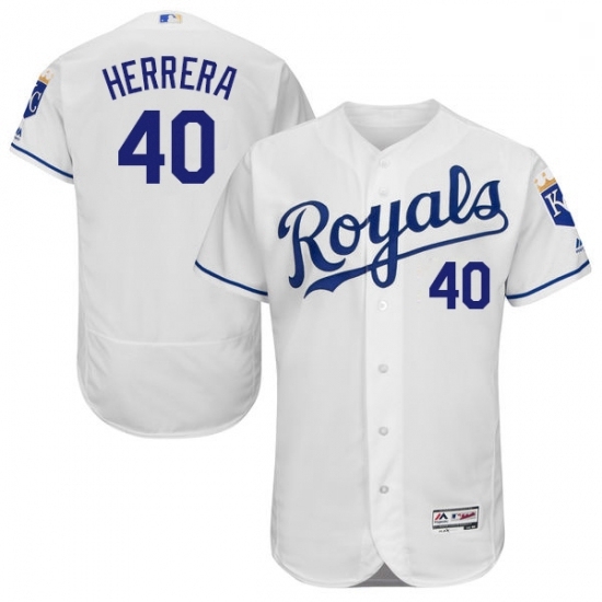 Mens Majestic Kansas City Royals 40 Kelvin Herrera White Flexbase Authentic Collection MLB Jersey Mens Majestic Kansas City Royals 40 Kelvin Herrera White Flexbase Authentic Collection MLB Jersey