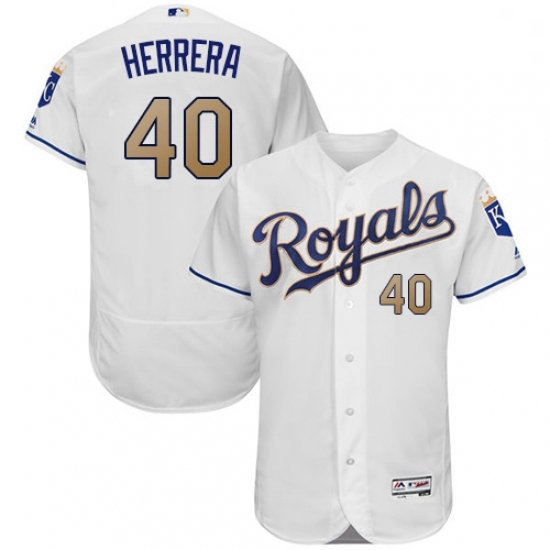 Mens Majestic Kansas City Royals 40 Kelvin Herrera White Home Flex Base Authentic MLB Jersey Mens Majestic Kansas City Royals 40 Kelvin Herrera White Home Flex Base Authentic MLB Jersey