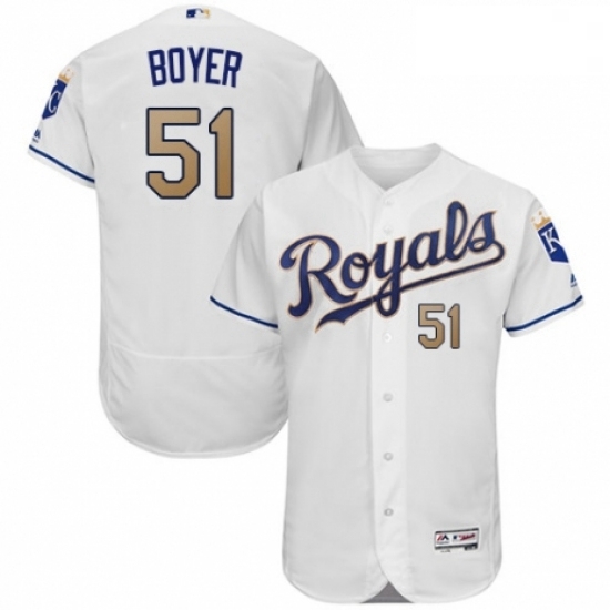 Mens Majestic Kansas City Royals 51 Blaine Boyer White Flexbase Authentic Collection MLB Jersey Mens Majestic Kansas City Royals 51 Blaine Boyer White Flexbase Authentic Collection MLB Jersey