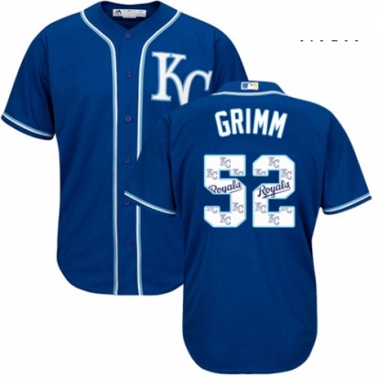 Mens Majestic Kansas City Royals 52 Justin Grimm Blue Authentic Blue Team Logo Fashion Cool Base MLB Jersey Mens Majestic Kansas City Royals 52 Justin Grimm Blue Authentic Blue Team Logo Fashion Cool Base MLB Jersey