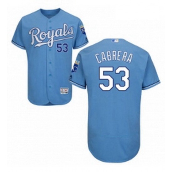 Mens Majestic Kansas City Royals 53 Melky Cabrera Light Blue Flexbase Authentic Collection MLB Jersey Mens Majestic Kansas City Royals 53 Melky Cabrera Light Blue Flexbase Authentic Collection MLB Jersey