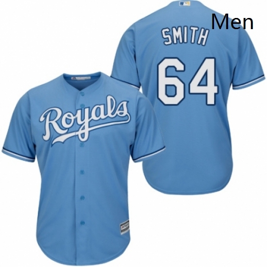 Mens Majestic Kansas City Royals 64 Burch Smith Replica Light Blue Alternate 1 Cool Base MLB Jersey Mens Majestic Kansas City Royals 64 Burch Smith Replica Light Blue Alternate 1 Cool Base MLB Jersey