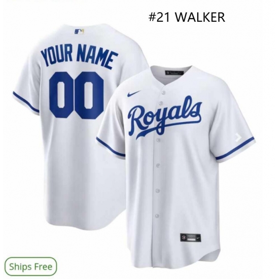 Toddler Royal Walker #21 White Stitched Cool Base MLB Jersey Toddler Royal Walker #21 White Stitched Cool Base MLB Jersey