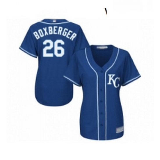 Womens Kansas City Royals 26 Brad Boxberger Replica Blue Alternate 2 Cool Base Baseball Jersey Womens Kansas City Royals 26 Brad Boxberger Replica Blue Alternate 2 Cool Base Baseball Jersey
