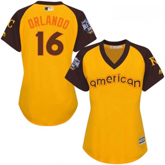 Womens Majestic Kansas City Royals 16 Bo Jackson Authentic Yellow 2016 All Star American League BP Cool Base MLB Jersey Womens Majestic Kansas City Royals 16 Bo Jackson Authentic Yellow 2016 All Star American League BP Cool Base MLB Jersey