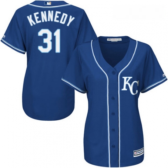 Womens Majestic Kansas City Royals 31 Ian Kennedy Authentic Blue Alternate 2 Cool Base MLB Jersey Womens Majestic Kansas City Royals 31 Ian Kennedy Authentic Blue Alternate 2 Cool Base MLB Jersey