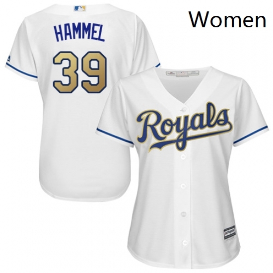 Womens Majestic Kansas City Royals 39 Jason Hammel Replica White Home Cool Base MLB Jersey Womens Majestic Kansas City Royals 39 Jason Hammel Replica White Home Cool Base MLB Jersey