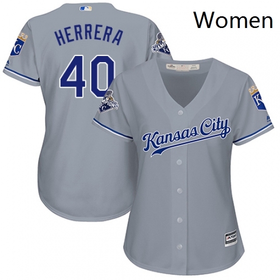 Womens Majestic Kansas City Royals 40 Kelvin Herrera Authentic Grey Road Cool Base MLB Jersey Womens Majestic Kansas City Royals 40 Kelvin Herrera Authentic Grey Road Cool Base MLB Jersey