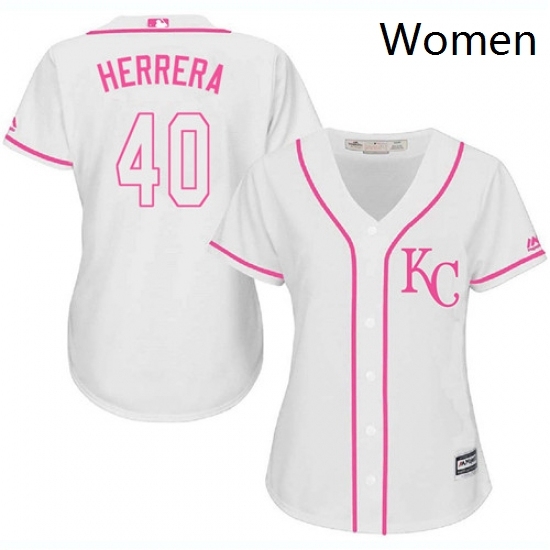 Womens Majestic Kansas City Royals 40 Kelvin Herrera Authentic White Fashion Cool Base MLB Jersey Womens Majestic Kansas City Royals 40 Kelvin Herrera Authentic White Fashion Cool Base MLB Jersey