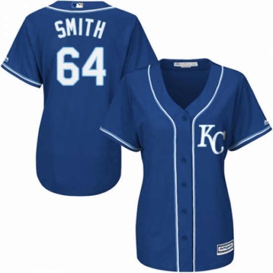 Womens Majestic Kansas City Royals 64 Burch Smith Replica Blue Alternate 2 Cool Base MLB Jersey Womens Majestic Kansas City Royals 64 Burch Smith Replica Blue Alternate 2 Cool Base MLB Jersey