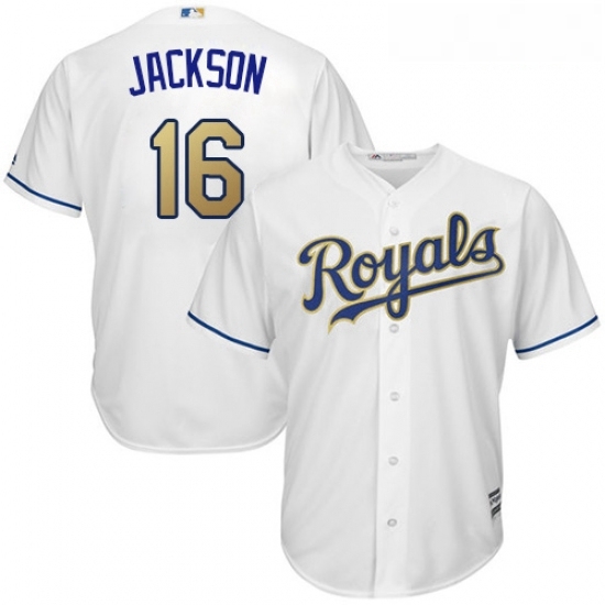 Youth Majestic Kansas City Royals 16 Bo Jackson Replica White Home Cool Base MLB Jersey Youth Majestic Kansas City Royals 16 Bo Jackson Replica White Home Cool Base MLB Jersey