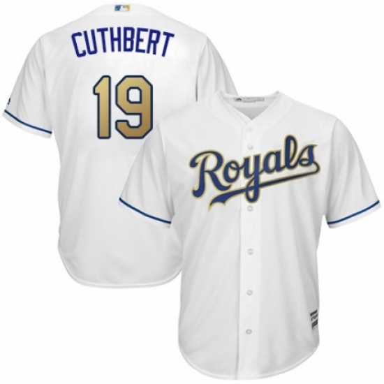 Youth Majestic Kansas City Royals 19 Cheslor Cuthbert Replica White Home Cool Base MLB Jersey Youth Majestic Kansas City Royals 19 Cheslor Cuthbert Replica White Home Cool Base MLB Jersey