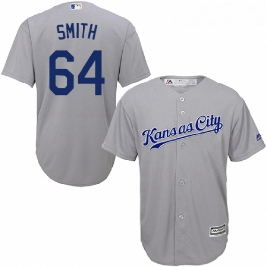 Youth Majestic Kansas City Royals 64 Burch Smith Authentic Grey Road Cool Base MLB Jersey Youth Majestic Kansas City Royals 64 Burch Smith Authentic Grey Road Cool Base MLB Jersey