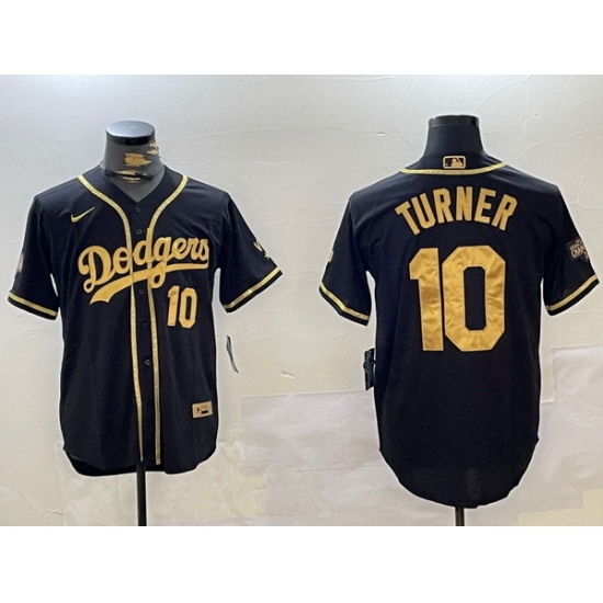 Dodgers 10 Justin Turner Black Cool Base Stitched MLB Jersey Dodgers 10 Justin Turner Black Cool Base Stitched MLB Jersey
