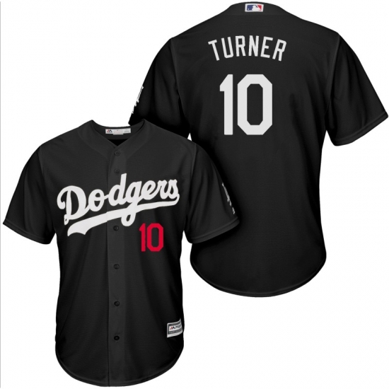 Dodgers 10 Justin Turner Black Turn Back The Clock Cool Base Jersey Dodgers 10 Justin Turner Black Turn Back The Clock Cool Base Jersey