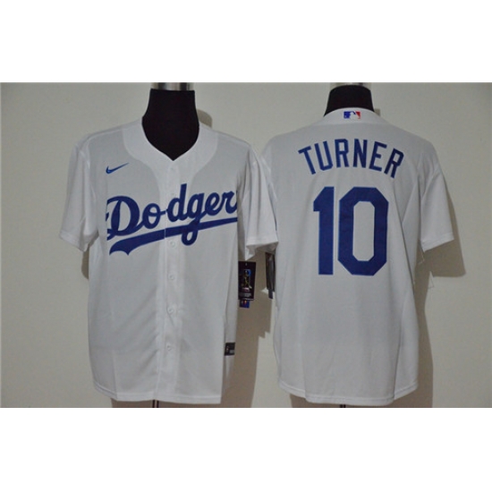 Dodgers 10 Justin Turner White 2020 Nike Cool Base Jersey Dodgers 10 Justin Turner White 2020 Nike Cool Base Jersey