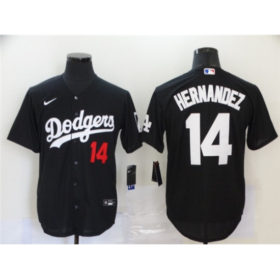 Dodgers 14 Enrique Hernandez Black 2020 Nike Cool Base Jersey Dodgers 14 Enrique Hernandez Black 2020 Nike Cool Base Jersey