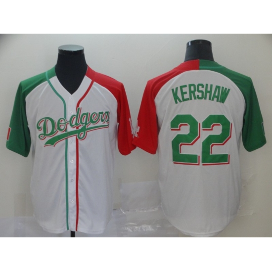 Dodgers 22 Clayton Kershaw White Mexican Heritage Culture Night Jersey Mexico Dodgers 22 Clayton Kershaw White Mexican Heritage Culture Night Jersey Mexico