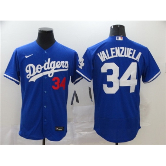 Dodgers 34 Fernando Valenzuela Royal 2020 Nike Flexbase Jersey Dodgers 34 Fernando Valenzuela Royal 2020 Nike Flexbase Jersey
