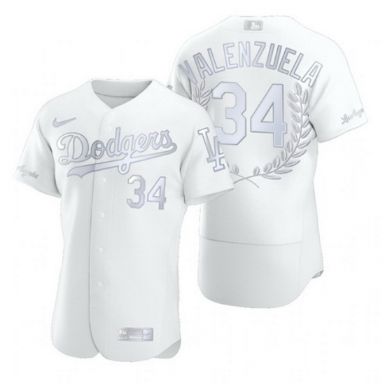 Dodgers 34 Fernando Valenzuela White Nike Flexbase Fashion Jersey Dodgers 34 Fernando Valenzuela White Nike Flexbase Fashion Jersey