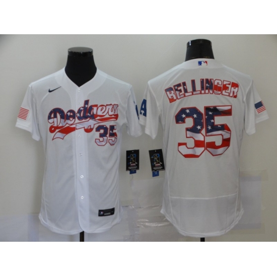 Dodgers 35 Cody Bellinger White USA Flag Fashion Nike Cool Base Jersey Dodgers 35 Cody Bellinger White USA Flag Fashion Nike Cool Base Jersey