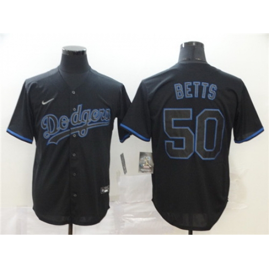 Dodgers 50 Mookie Betts Black Shadow 2020 Nike Cool Base Jersey Dodgers 50 Mookie Betts Black Shadow 2020 Nike Cool Base Jersey