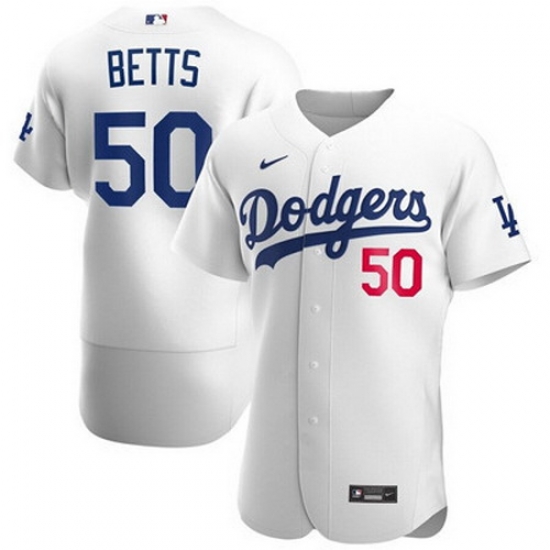 Dodgers 50 Mookie Betts Nike White Jersey Dodgers 50 Mookie Betts Nike White Jersey